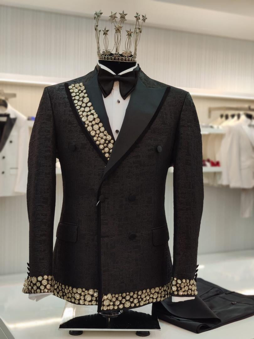 Black ceremonial suit