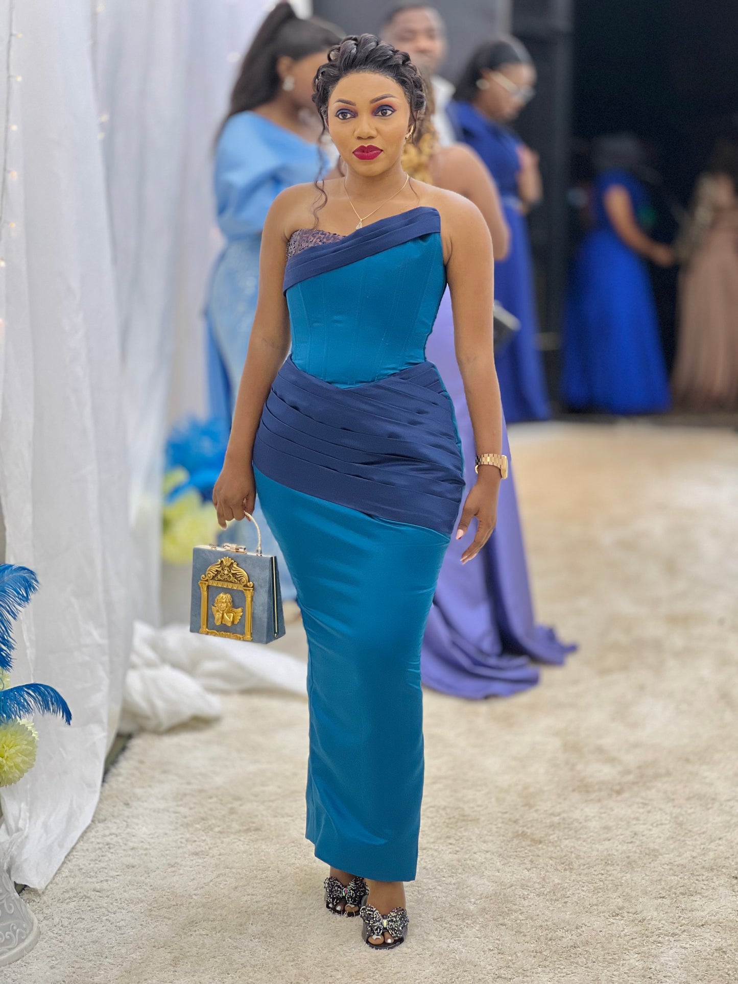 The Blue corset dress