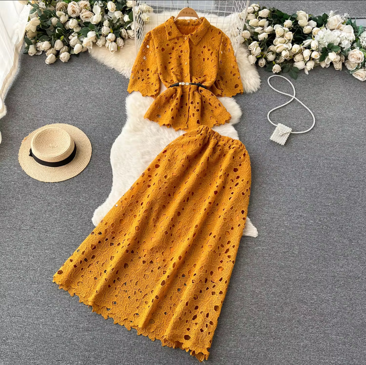 Ensemble 2 pcs en dentelle