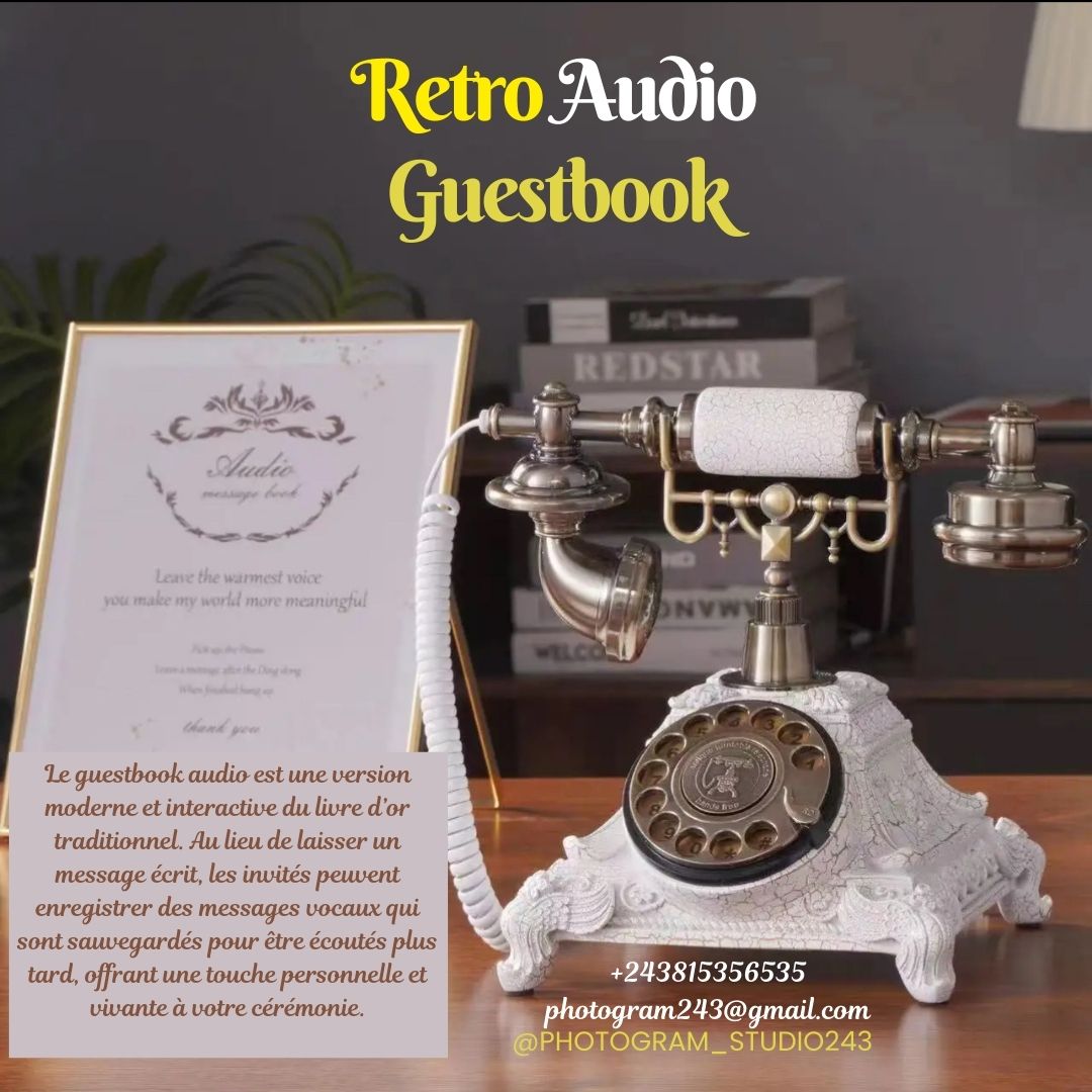 Location du Retro Audio Guestbook