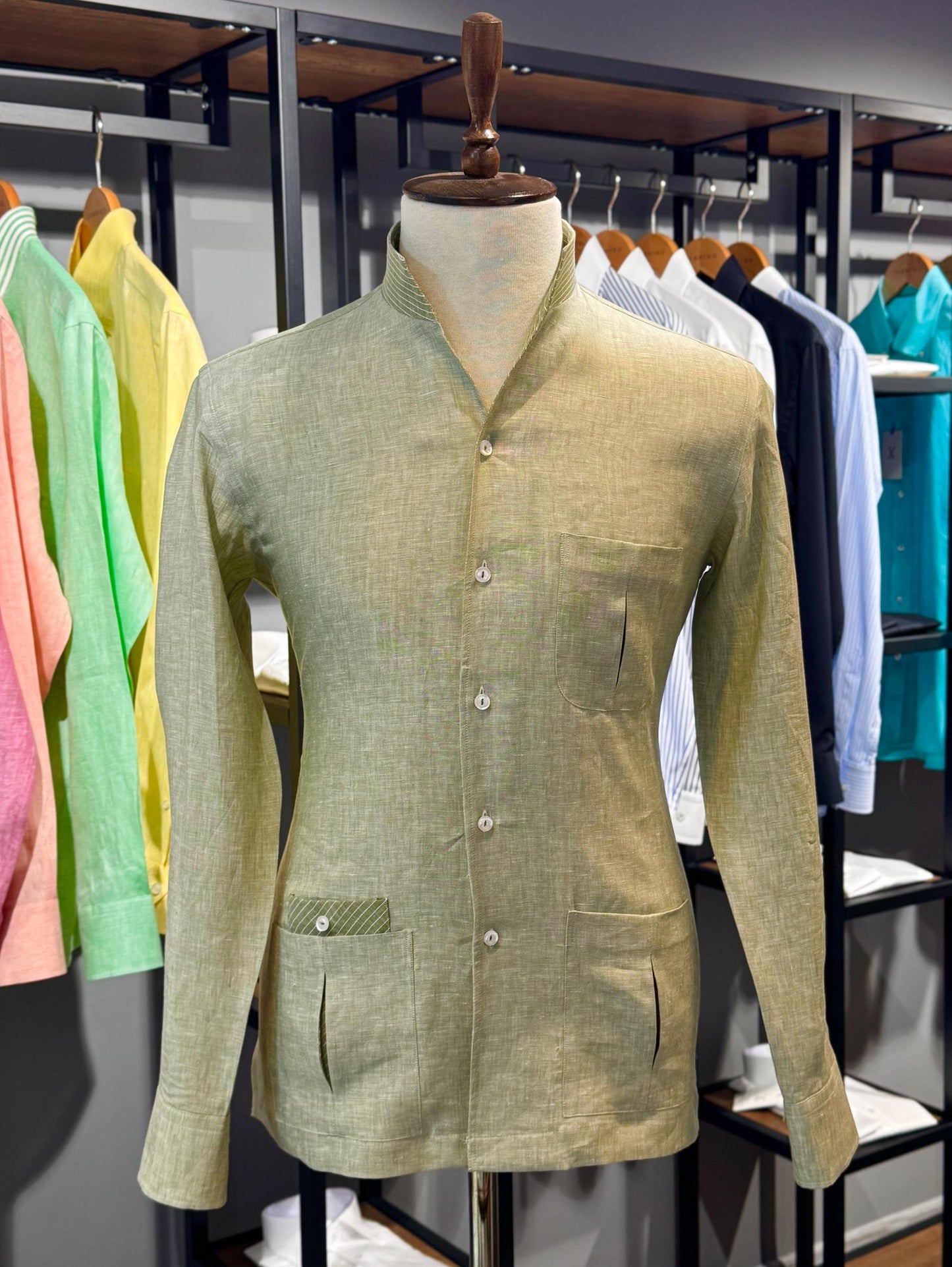 Chemise en lin Sanino 3 poches