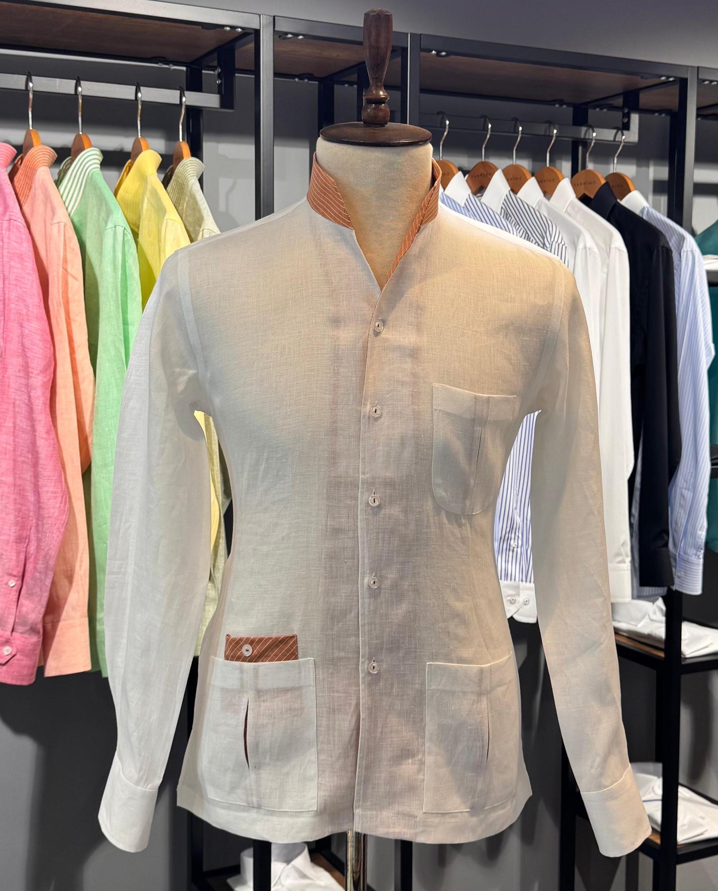 Chemise en lin Sanino 3 poches