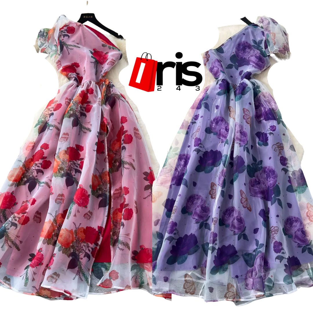 One shoulder long dress