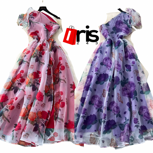 One shoulder long dress