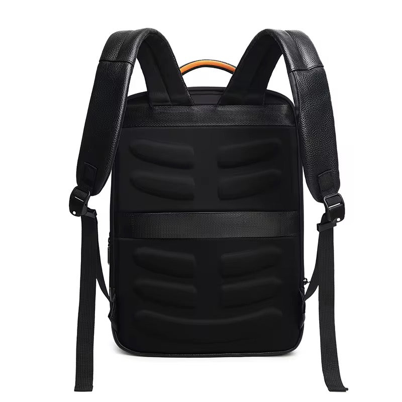 Sac à dos intelligent en cuir véritable avec système de déverrouillage par empreinte digitale et localisation gps V2211