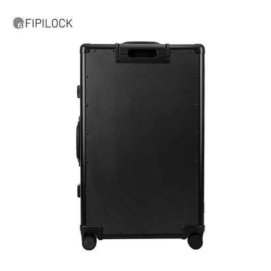 Valise de voyage intelligente avec empreinte digitale en fibre de carbone pc, valise personnalisée avec serrure TSA