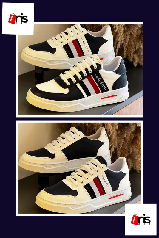 Blue white red Tommy sneakers