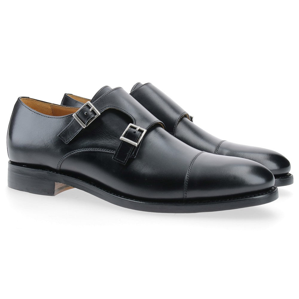 5218-KP3 Cordovan  noir 2 boutons Berwick