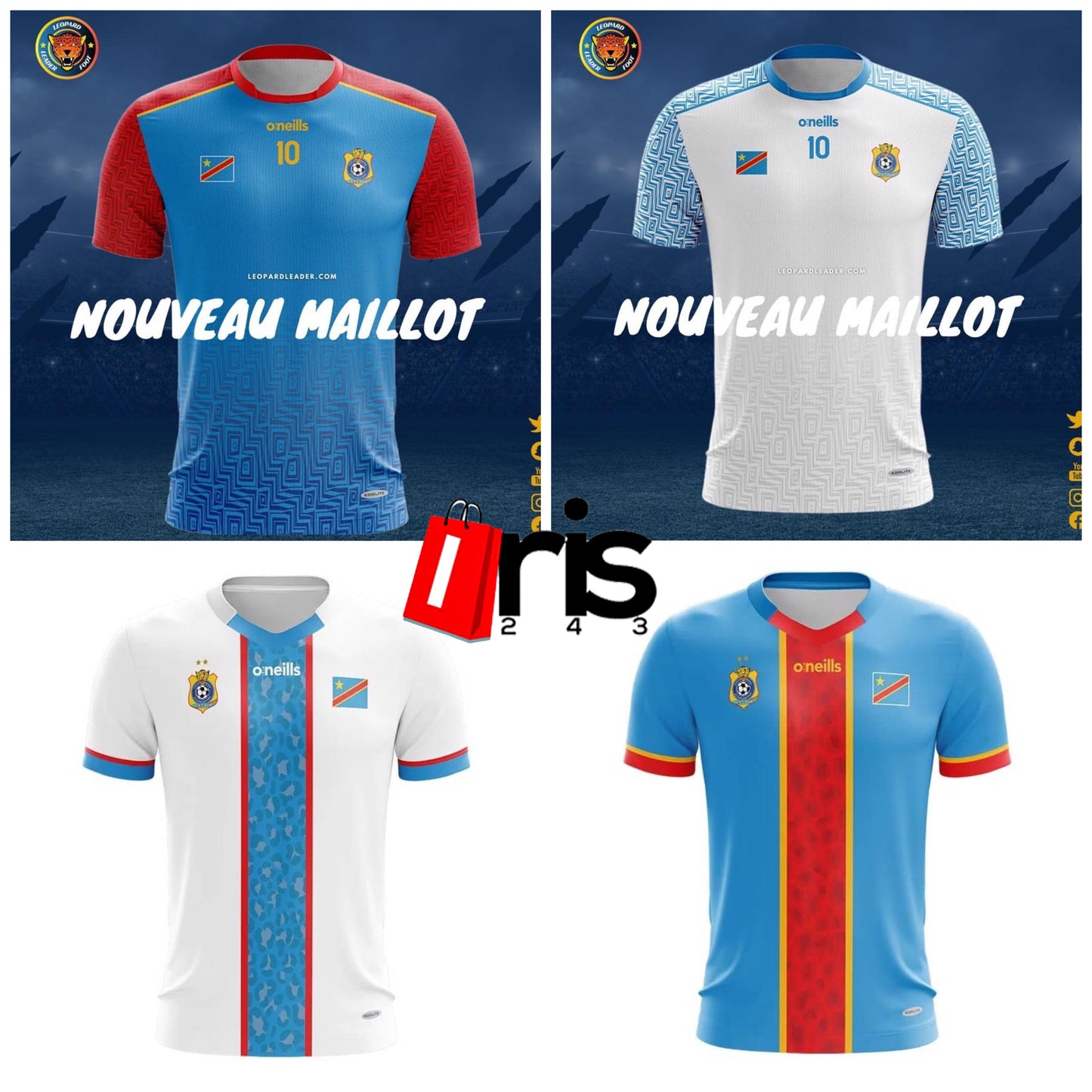 Maillot Léopard RDC