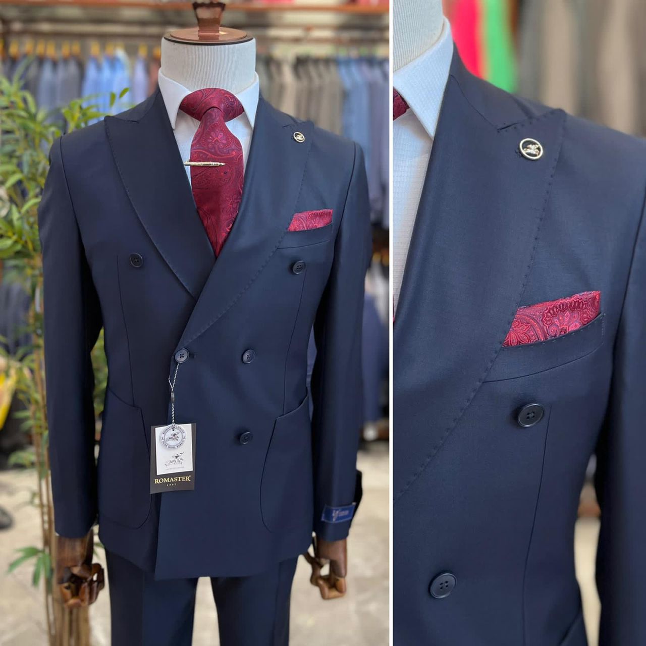 Romaster croisé 6 boutons