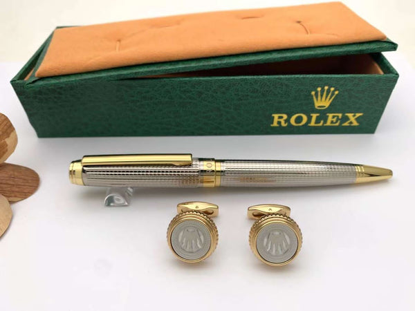 Rolex stylo à bille avec deux boutons manchettes