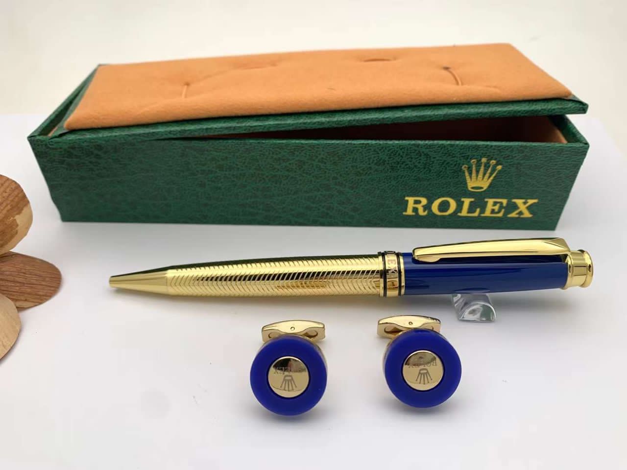 Rolex stylo à bille avec deux boutons manchettes